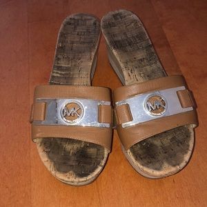 Michael Kors slide wedge sandals